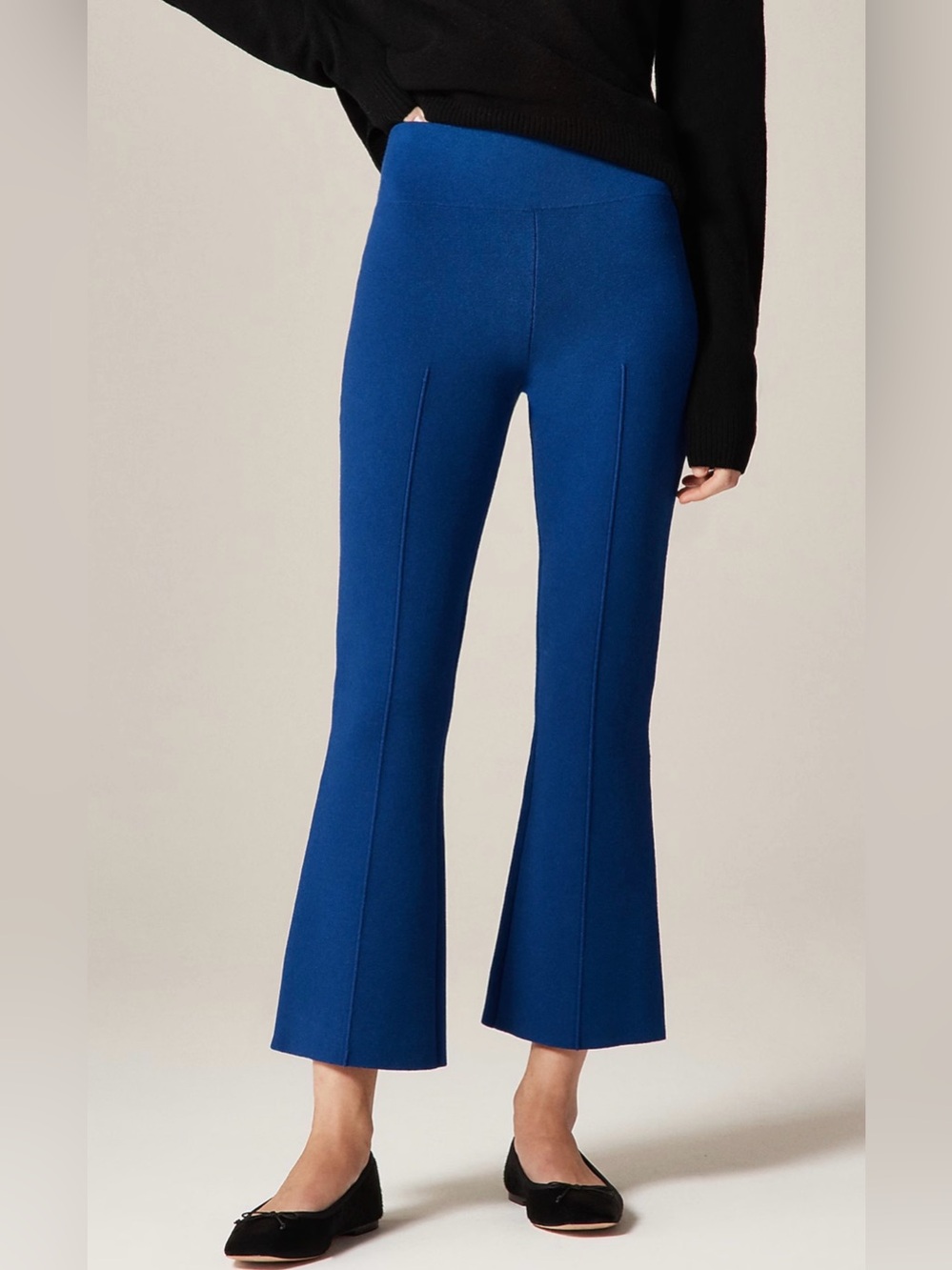 NWT J. Crew Delaney Kickout Sweater Pant Cobalt Blue
